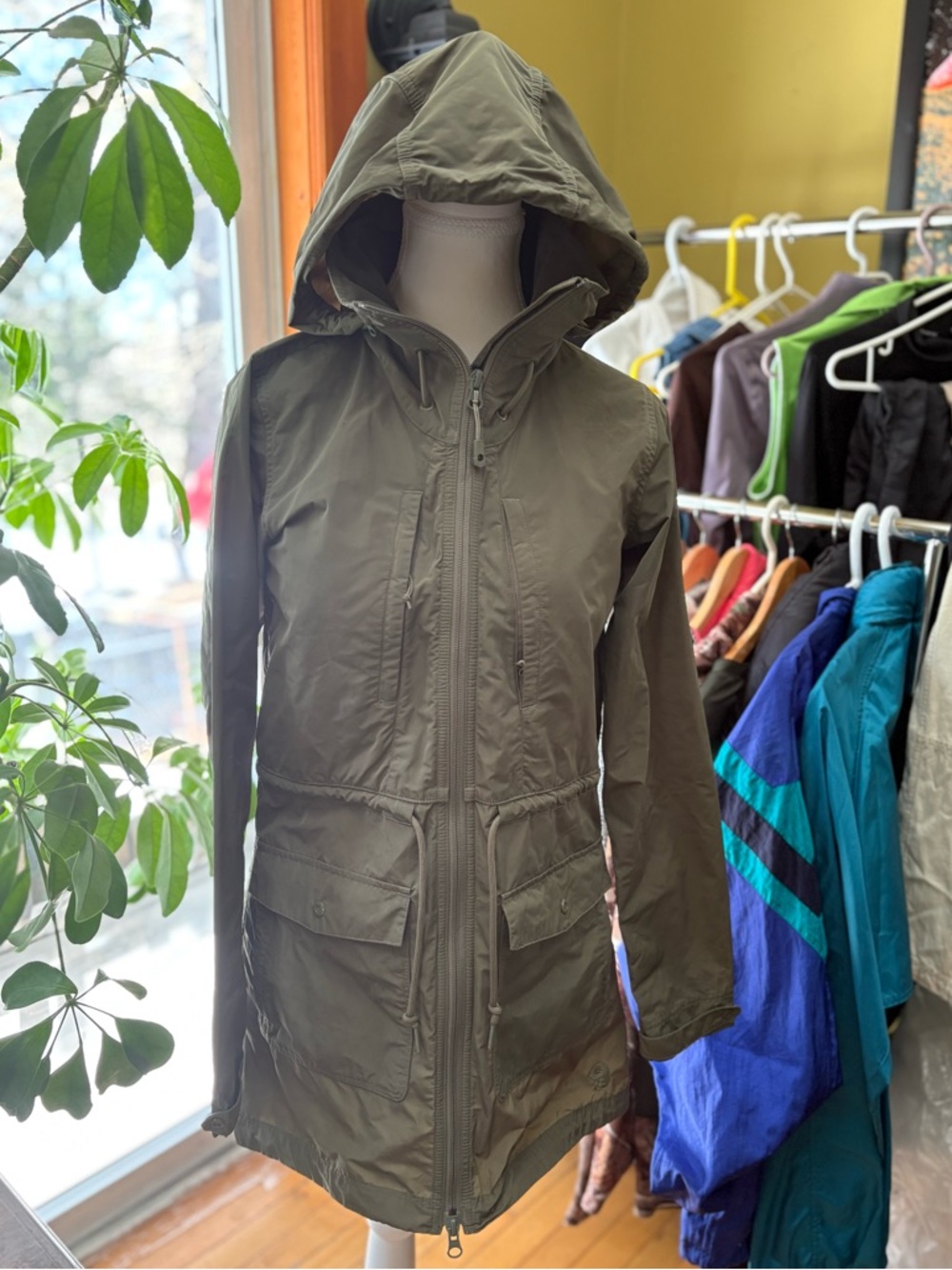 Mountain Hardwear Olive Utility Hooded Jacket